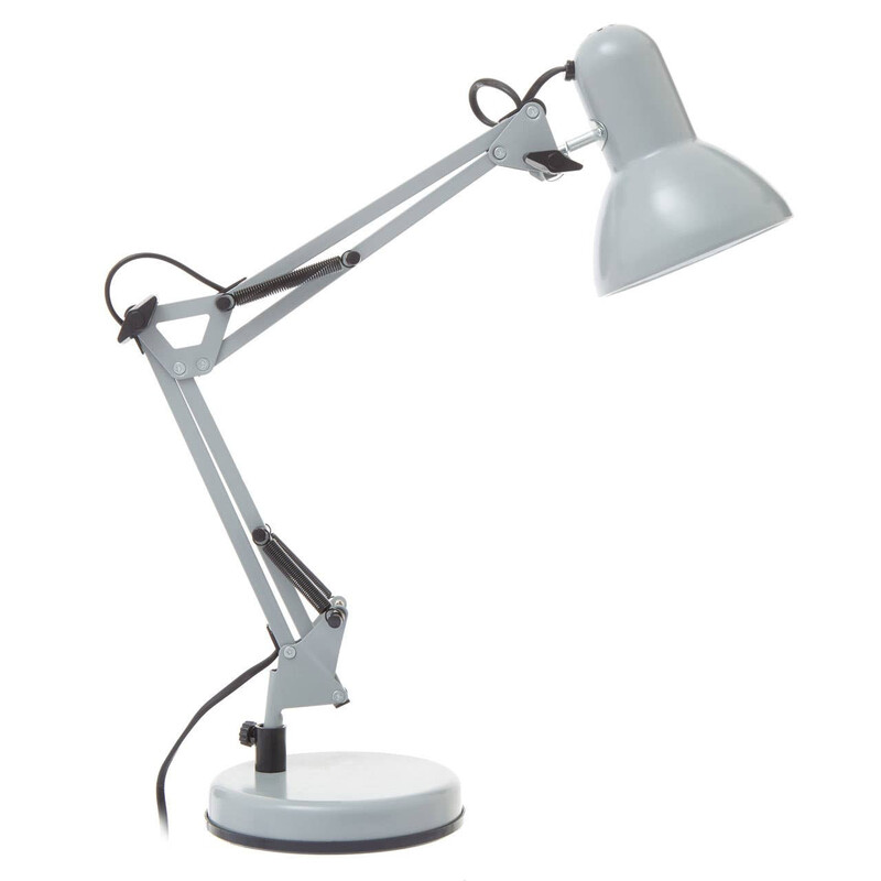 Interiors By Premier Grey Table Lamp Payton Studio Matt H:60cm