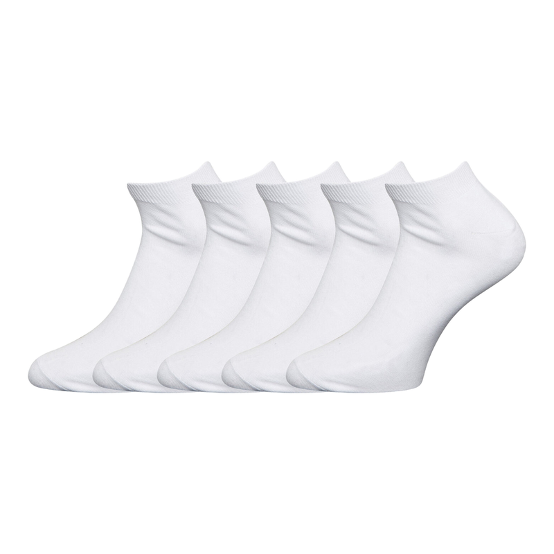 Claudio Socken-Sneaker 5er-Pack Weiß 40-47