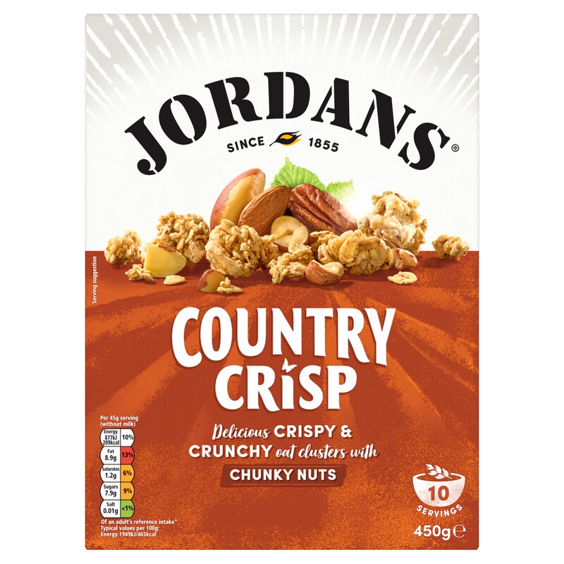 Jordans Grain Country Crisp Chunky Nut Cereal 450G