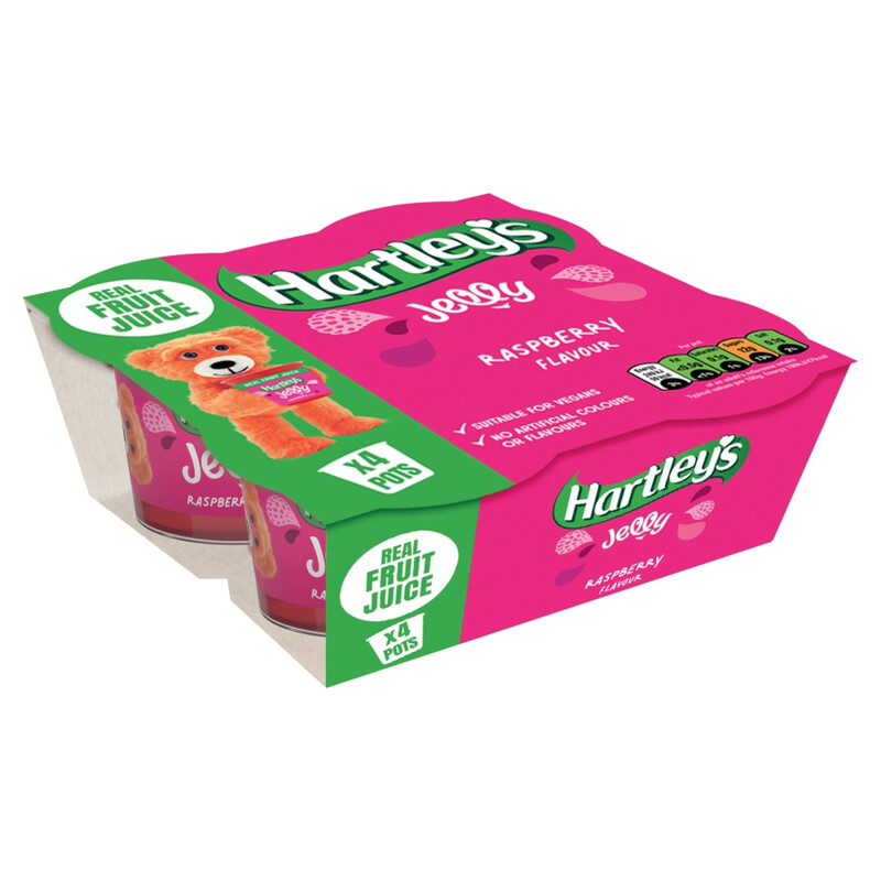Hartley's Rasperry Jelly 4 x 125g
