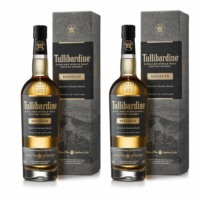 Pack of 2 - Tullibardine Single Malt Scotch Whisky Sovereign 70cl