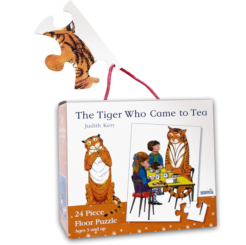 The Tiger Who Came to Tea 24 Piece Kids Puzzle, Large Floor Jigsaw Puzzle for Children Learning and Play