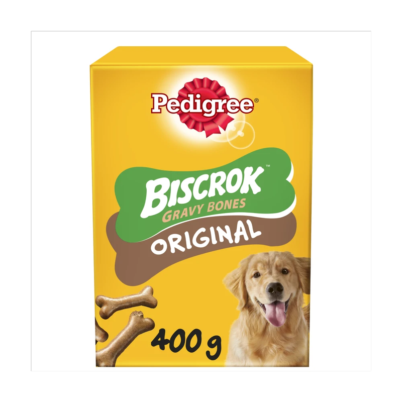 Biscrok Gravy Bones Adult Dog Treats Original Biscuits 400g
