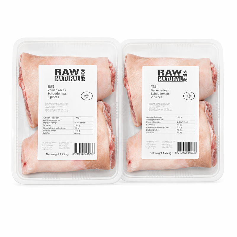 Rauwe natuurlijke varkensschenkel - Ongeveer – 2 x 1,5 kg