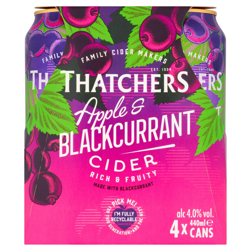 Apple & Blackcurrant - 4% 4X440ml