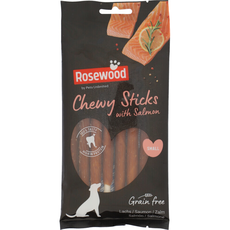Rosewood Chewy Sticks Zalm Small, 8 Stuks
