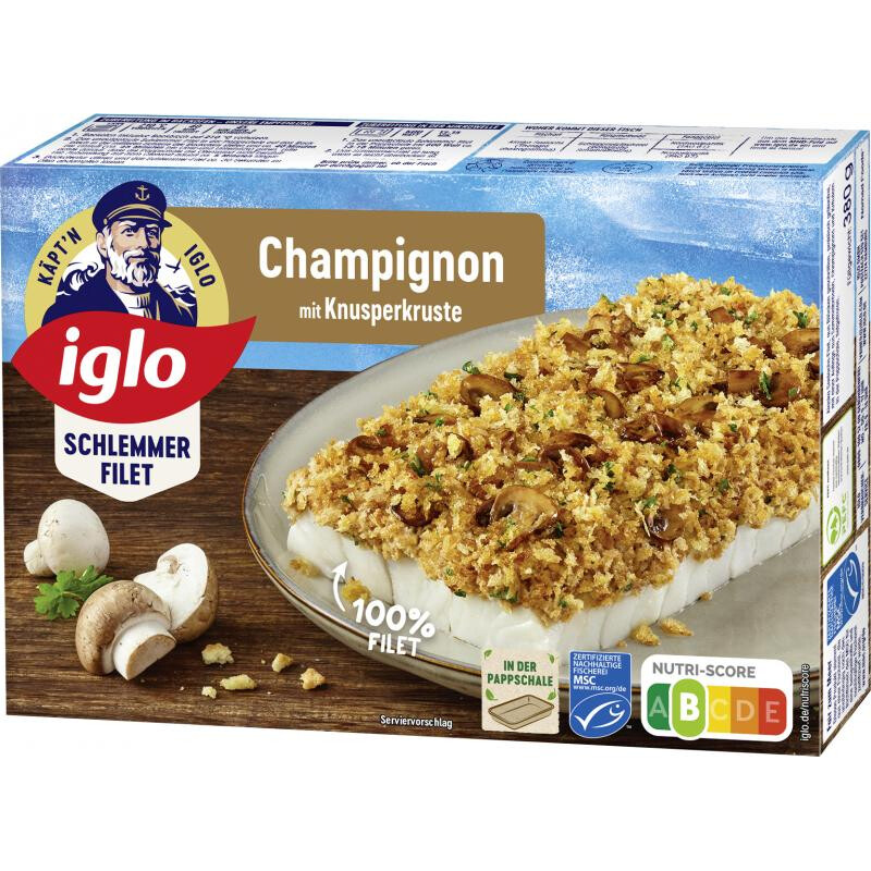Iglo MSC Schlemmerfilet Champignon 380 g
