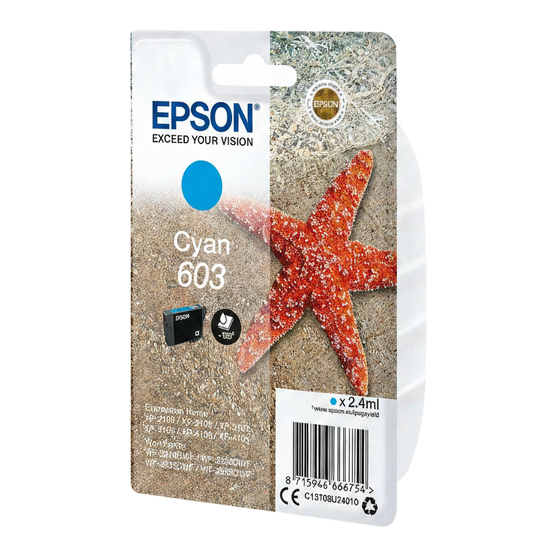 Epson C13T03U24020 inktcartridge 1 stuk origineel standaardrendement cyaan