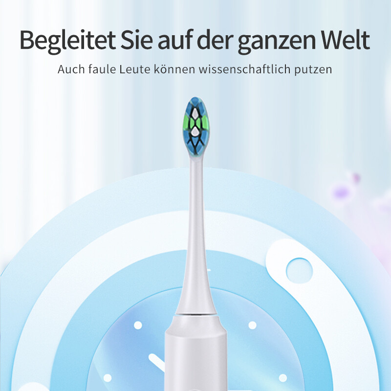 Elektrische tandenborstel R-C32, kopervrije opzetborstel, wit
