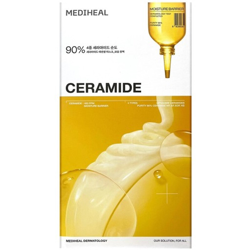 MEDIHEAL Essentielle Ceramid-Maske, Feuchtigkeit, 10 Tuchmasken