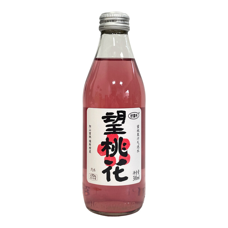 Hao Wang Shui Wang Taohua Eau pétillante au jus de pêche 300 ml