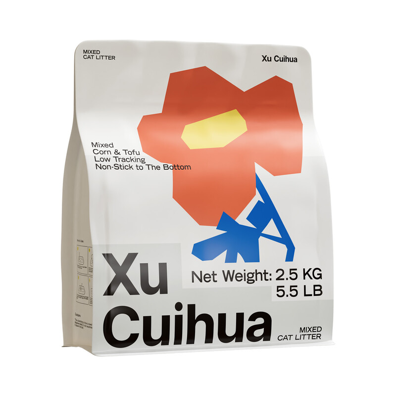 XUCUIHUA Tofu Mixed Plant-Based CAT Litter (2.5kg × 6 Bags)