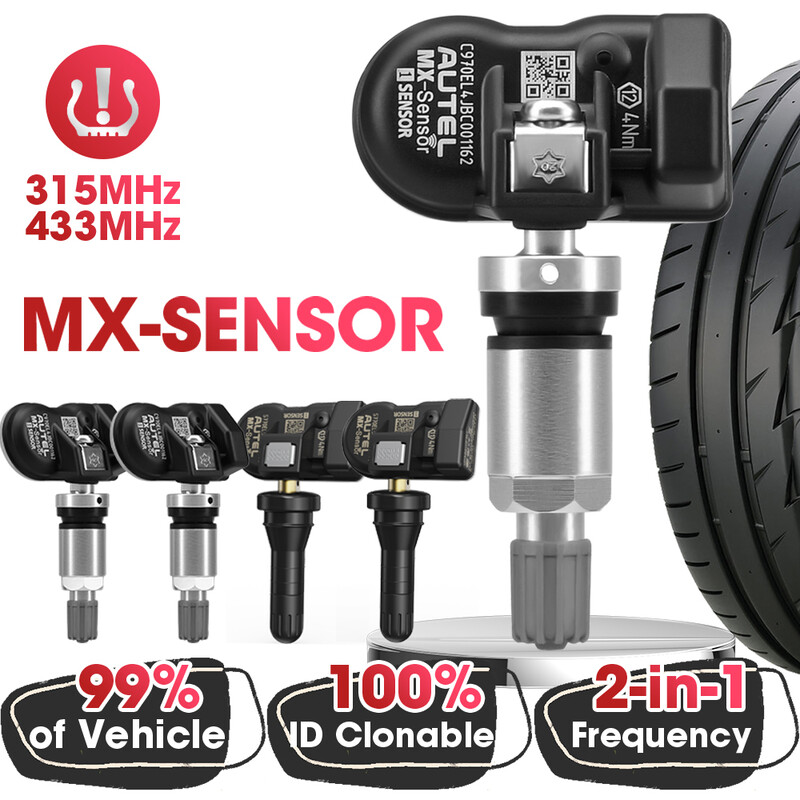 MX-Sensor 433 315MHZ TPMS Sensor Tire Pressure Programming Monitor