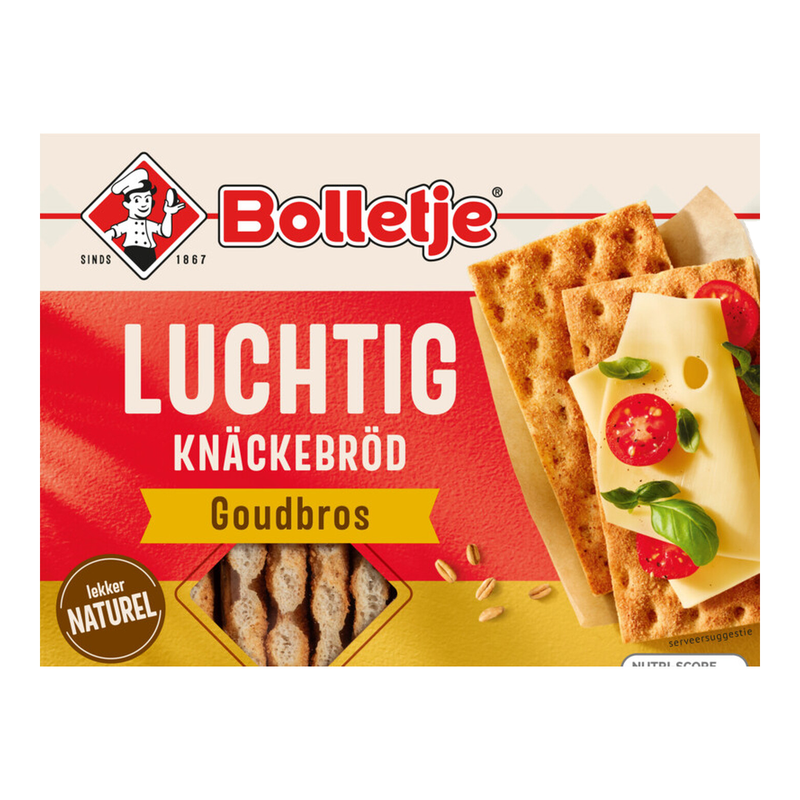 Bolletje Light Crispbread Golden Crisp - 240 g