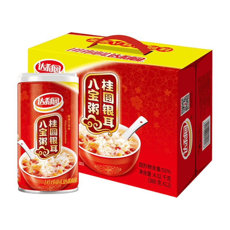 Daliyuan Reisbrei mit Longan und Lotoskerne, 360 g x 12