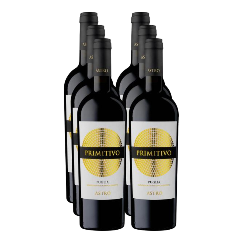 Astro Primitivo Puglia IGP Rotwein 6 × 0,75 L
