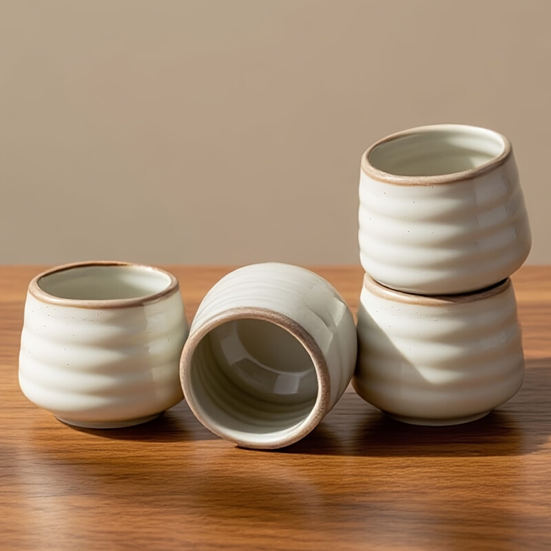 YumiPLUS keramische theekopjes, set van 4 stuks