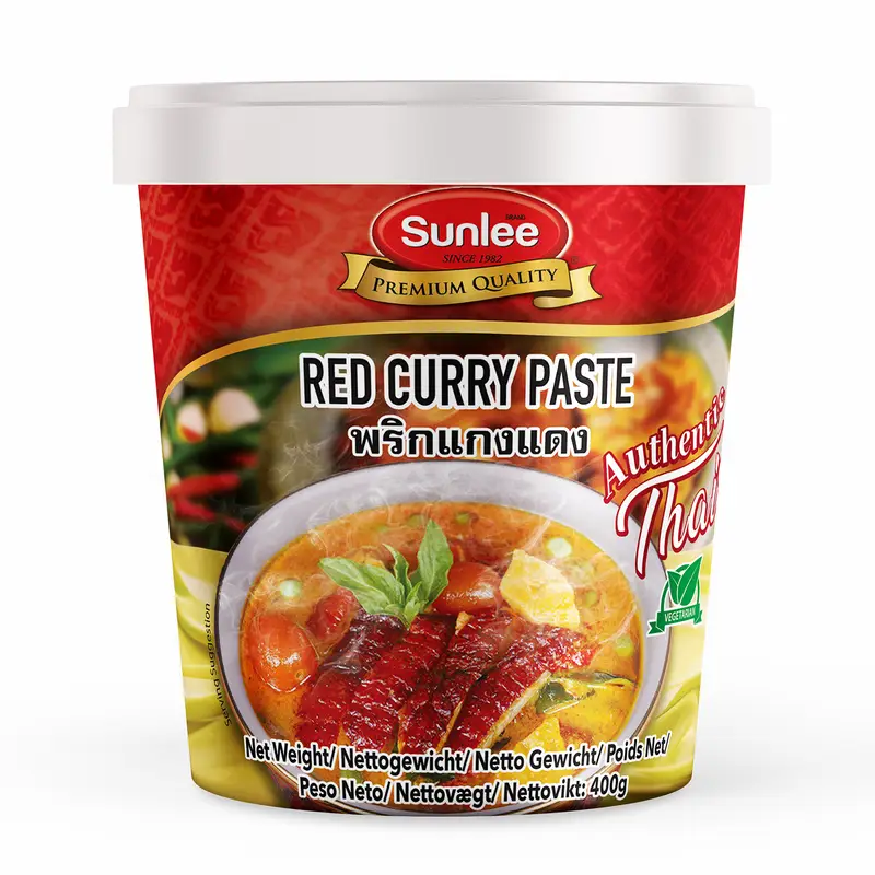 Sunlee Vegane Rote Currypaste 400g