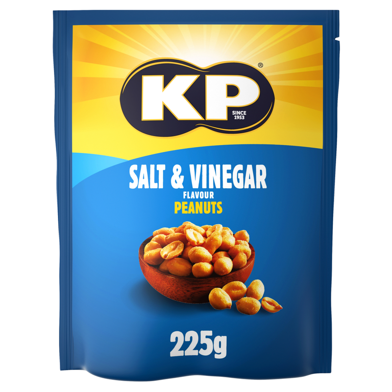 Kp Golden Snacks Salt And Vinegar Peanuts 225G