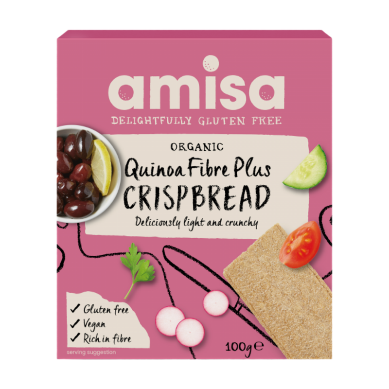 Organic Gluten Free Quinoa Fibre Plus Crispbread 100g