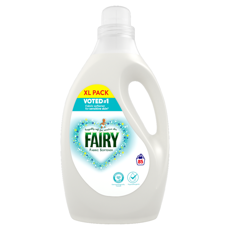 Fairy Fabric Softener, Voted No1 For Sensitive Skin, 85 Washes, 2.635L