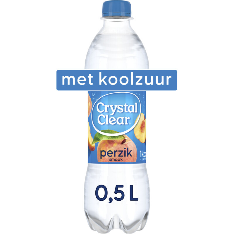 Crystal Clear Perzik 0,5 L PET-flessen