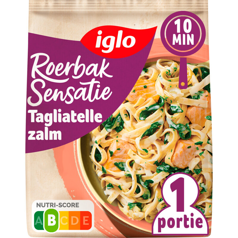 Iglo Roerbak Sensatie Tagliatelle Zalm - 450 g