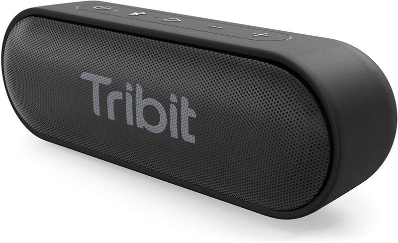 TRIBIT Tragbarer Bluetooth-Lautsprecher XSound Go (2026) Schwarz – Wasserdichter Outdoor Speaker mit 24h Akkulaufzeit und Stereo Sound