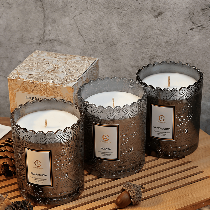 Lace Edge Cup Scented Candle - San Diego Blackwood, 200G, 1PC