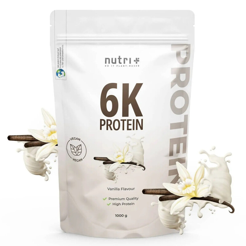 Nutri+ 6K Proteinpulver Vegan 1 kg Vanille