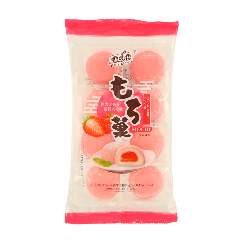 Yuki & Love Light Strawberry-Flavored Mochi 240G
