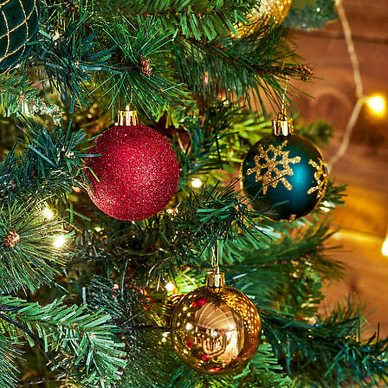 Feeric Kerstboomdecoratieset - 44 stuks, multikleur