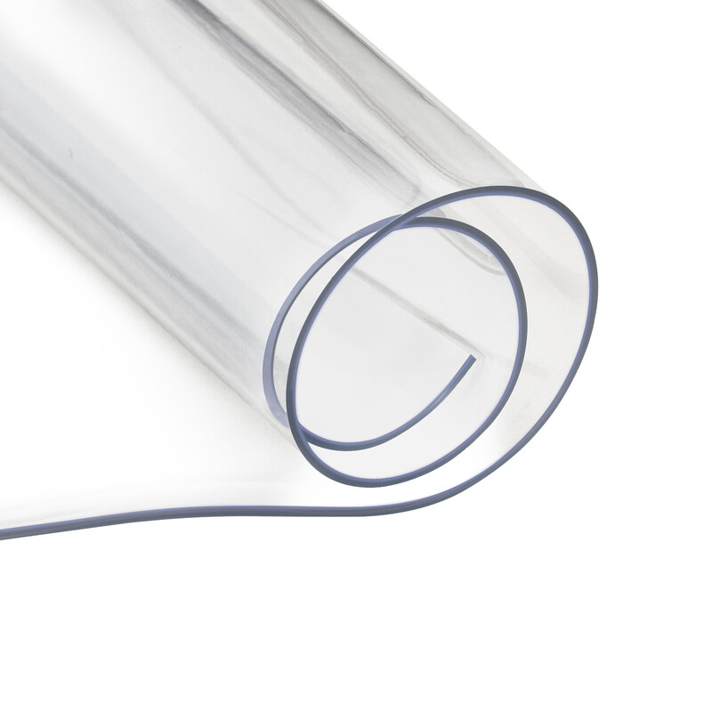 WOLTU 2mm PVC Transparente Tischdecke, Glas Klare Tischdecke als Tischschutz, Wasserdicht, Hitzebeständig, Waschbar, Rechteckig 100x180 cm