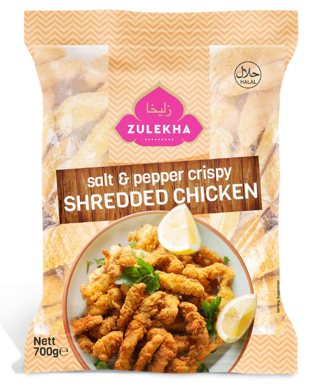 Zulekha Salt and Pepper Crispy Shredded Chicken 700g