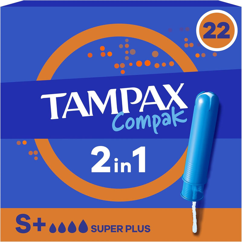 TAMPAX Compak Super Plus - Tampons Avec Applicateur - 22 Unités