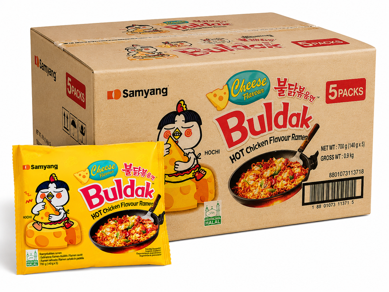 Samyang pittige kip en kaas ramen - 140 g× 40 pakken/doos