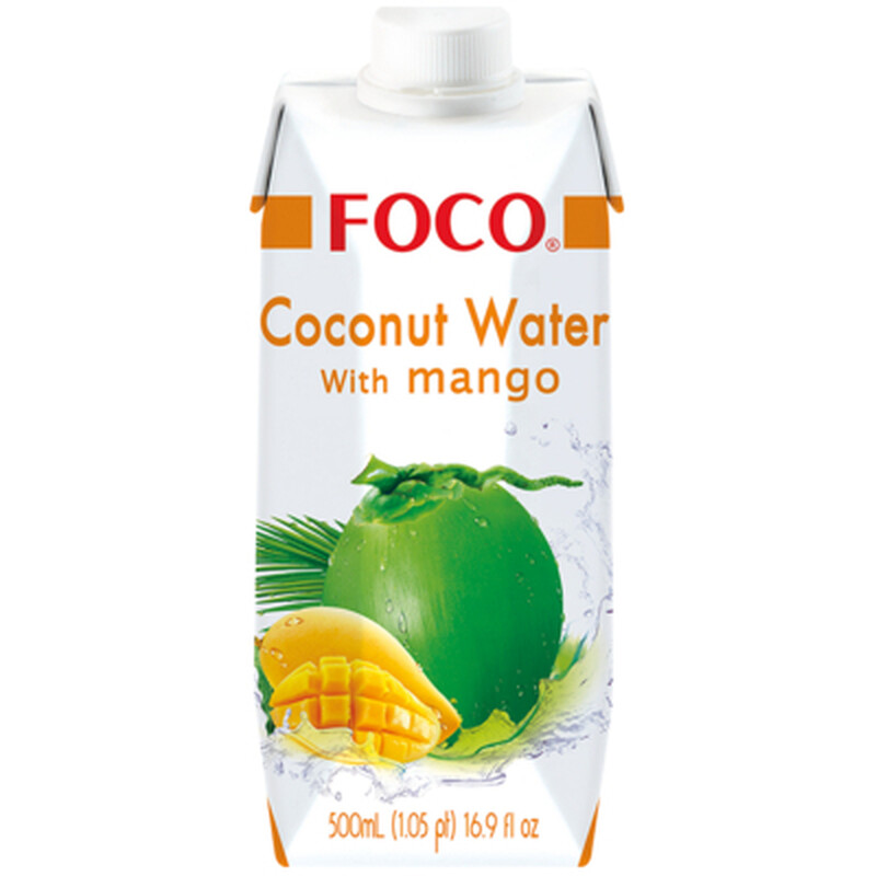 FOCO Kokoswater met Mango 500 ml