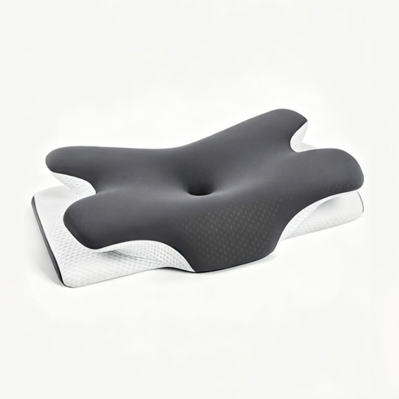 Jordan&Judy Memory Foam Pillow, Slow Rebound Breathable Neck Pillow For Sleeping, Gray