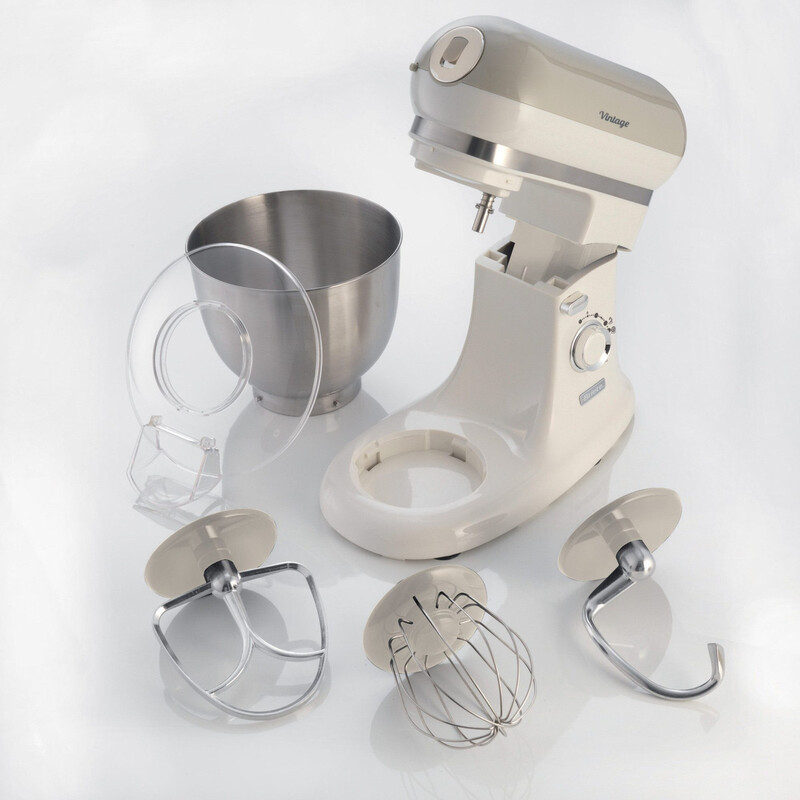 Ariete KitchenAid Retro Küchenmaschine 1200 W | 5.5 L Edelstahlschüssel, 7 Geschwindigkeiten + Pulsfunktion & planetarisches Rührsystem, …