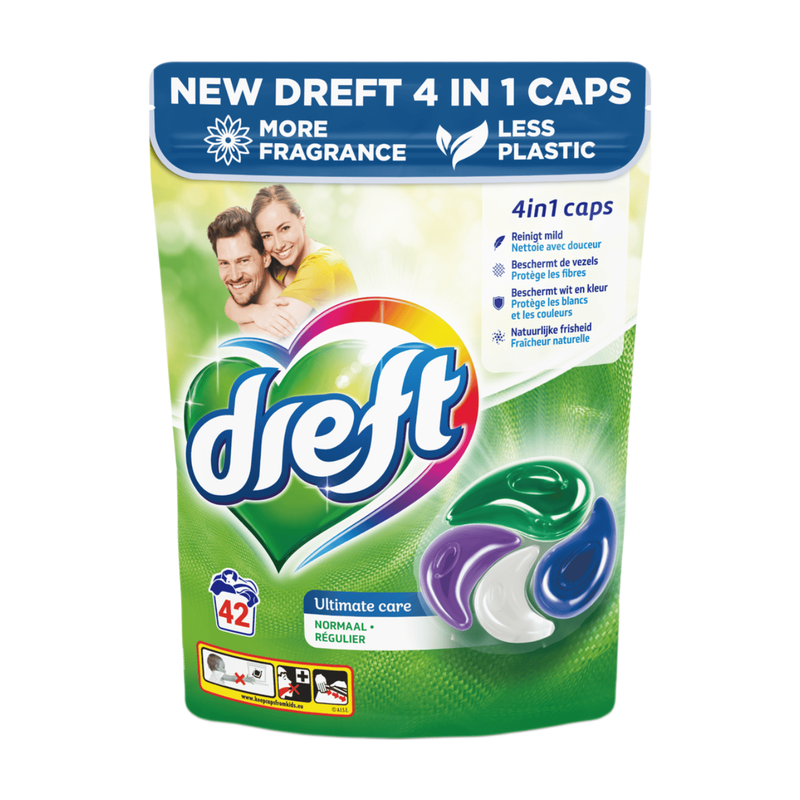 DREFT Wasmiddel Capsules Ultimate Care - 42 stuks