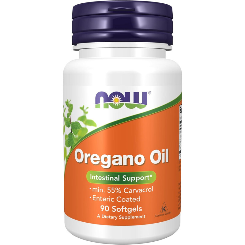 Now Foods Oregano Oil Digestive Enteric Coated - 90 Softgels