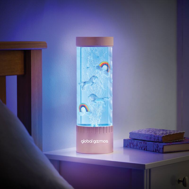 Table Lamp Bubble Unicorns & Rainbows Multicolour/Rose Gold