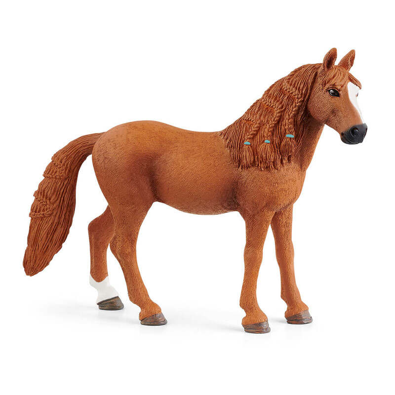 Schleich Horse Club Duitse rijmerrie speelfiguur - bruin, 3,5 cm