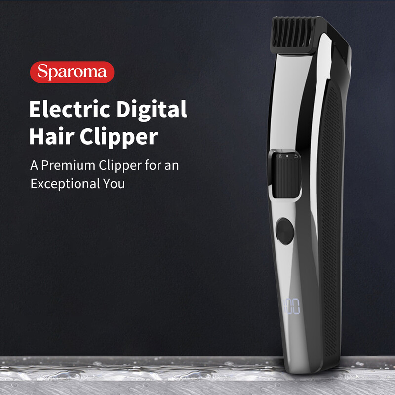 Men's Hair Clippers - Cordless Hair and Beard Trimmer, featuring 10-level length adju