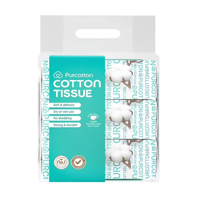 Pure Cotton Soft Towel 300 pulls 100 pulls*3 pack Dry and wet dual-use Essential for