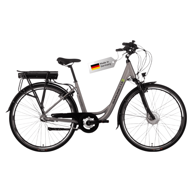 Saxonette 28" E-Bike mit 70 Nm Mittelmotor, 36 V 11,4 Ah Akku, 120 km Reichweite, 9-Gang für alle RH50CM