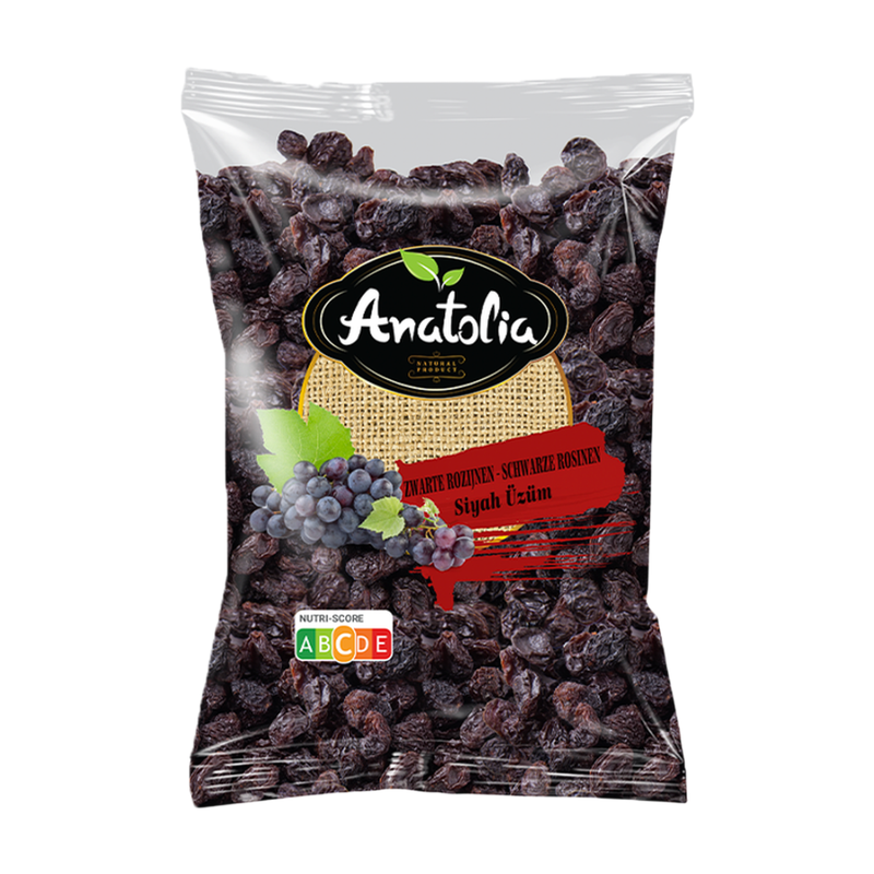 Anatolia zwarte rozijnen 500 gr