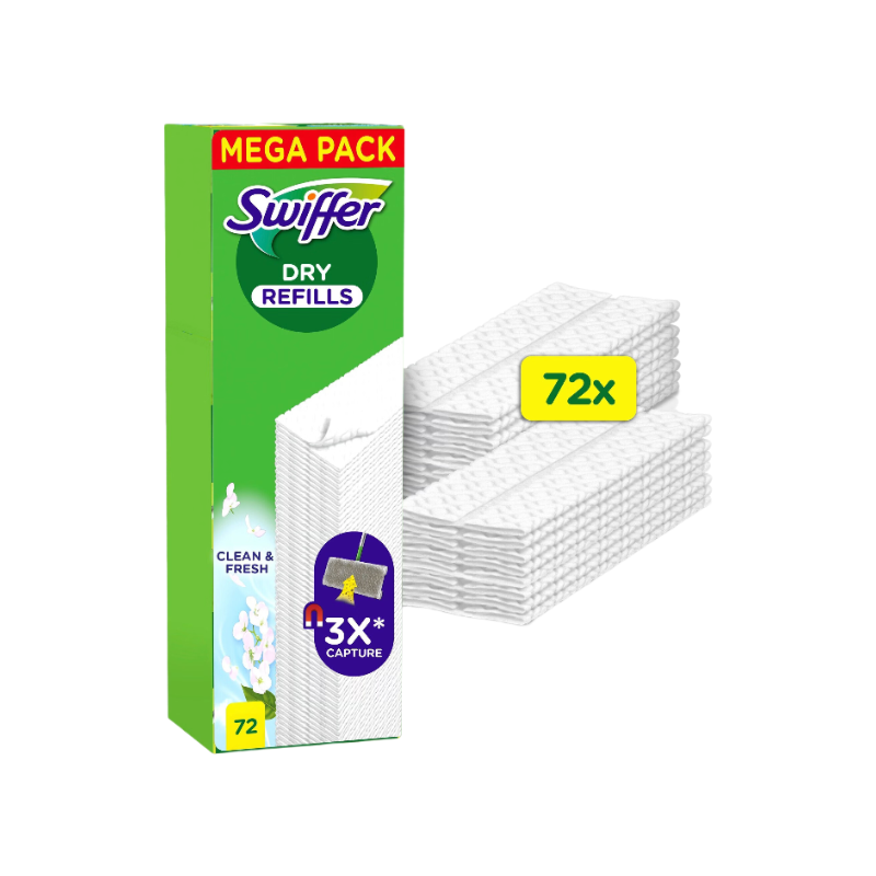 SWIFFER LINGETTES BALAI EDLP x72 FRESH