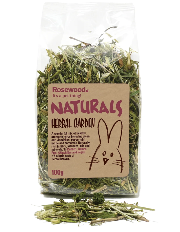 Rosewood Naturals Herbal Garden Salad Small Animal Treat 100G