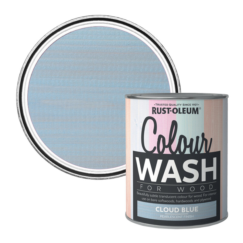 COLOUR WASH WOOD FINISH CLOUD BLUE 750ML